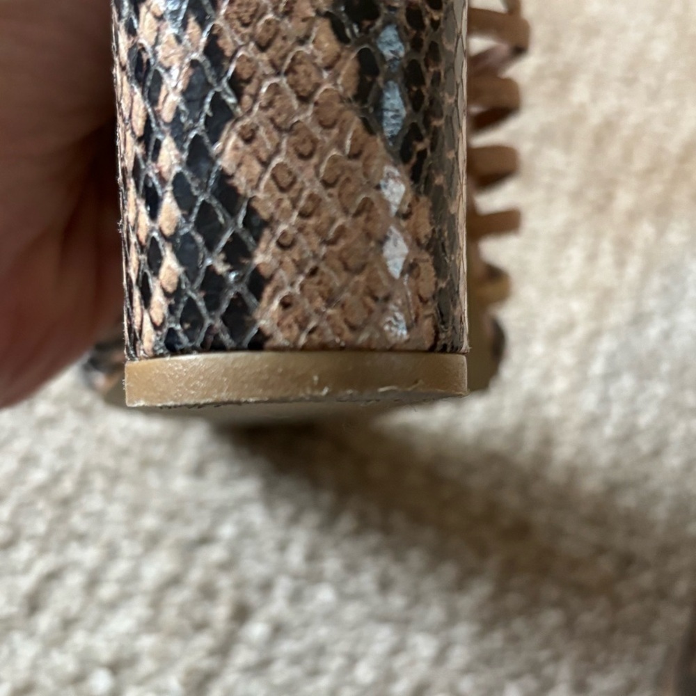 Raphaella Booz Anthropologie Snake Print Heel - size 6 - Picture 12 of 12
